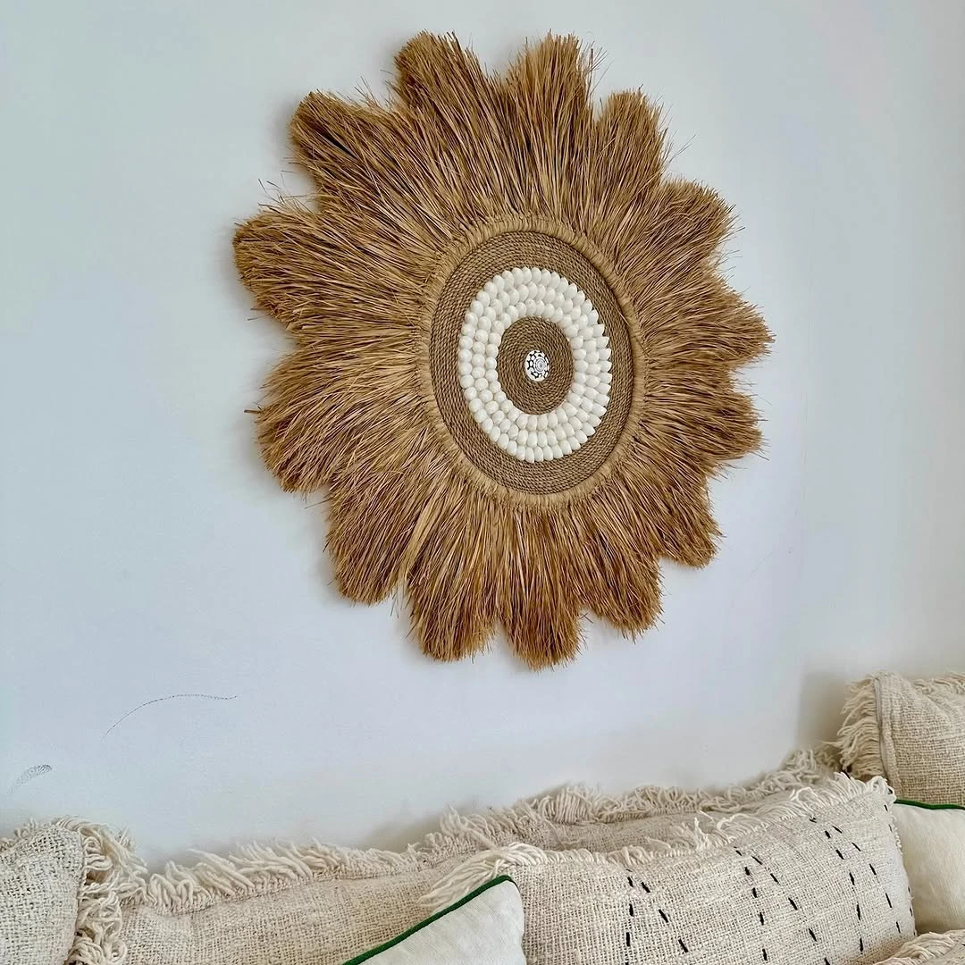 Juju Hat Marron Coquillage Beige — Juju Hat décoration murale bohème fait main à Bali — photo 3