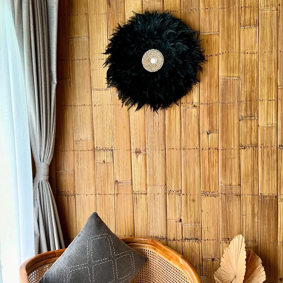 Juju Hat Noir Coquillage Beige — Juju Hat décoration murale bohème fait main à Bali — photo 2